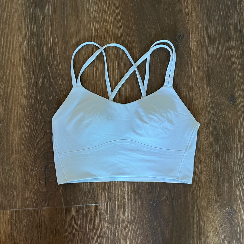 Light Blue Like a Cloud Long-line Bra B/C size 6